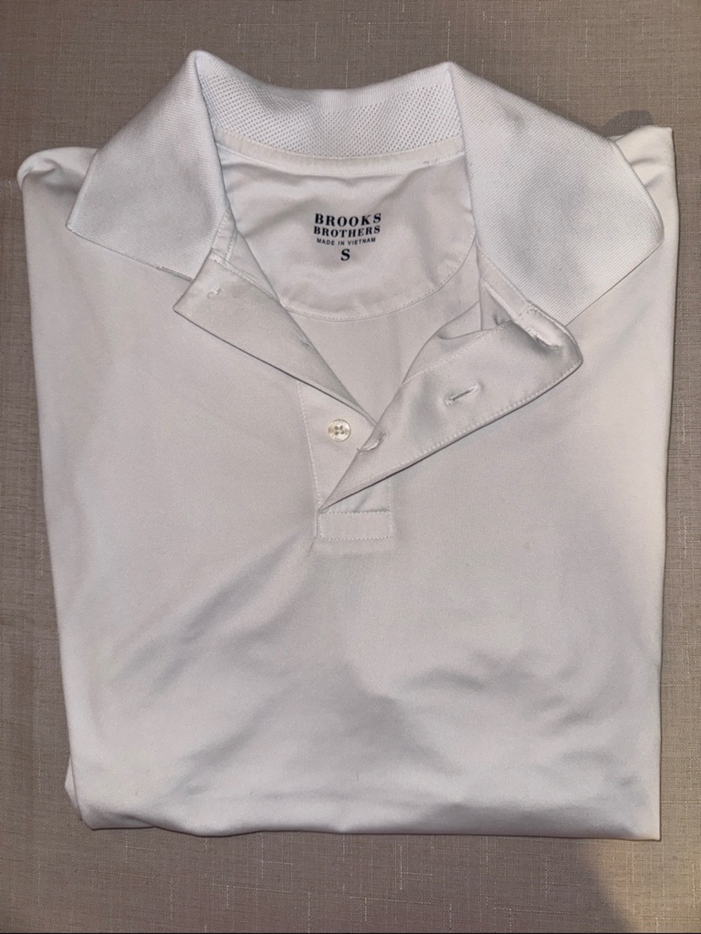 Brooks Brothers Men’s White Short Sleeve Polo Shirt